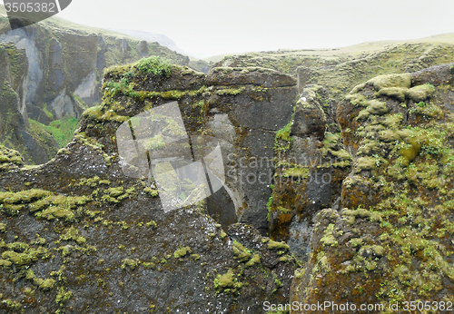 Image of rock formation in Iceland