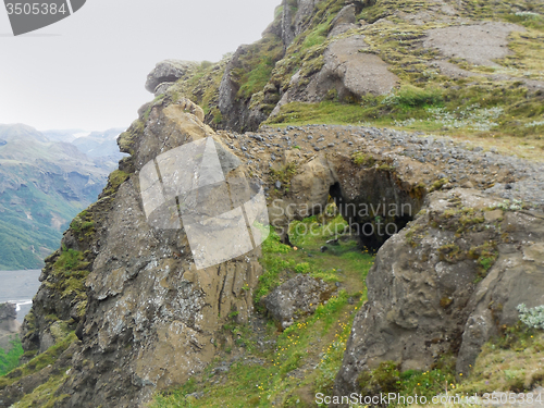 Image of rock formation in Iceland