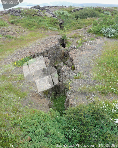 Image of rock formation in Iceland