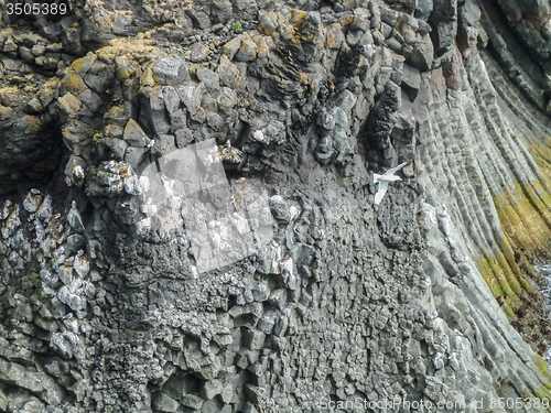 Image of rock formation in Iceland