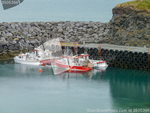 Image of anchoring boats