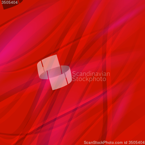 Image of Abstract Red Wave Background