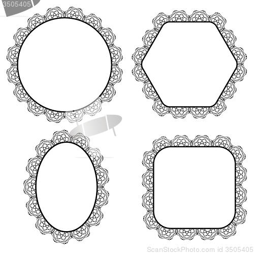 Image of Set of Circle Decorative Frames