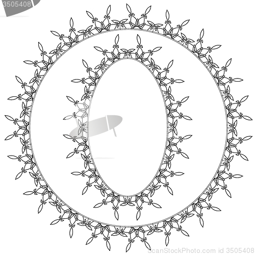Image of Set of Circle Decorative Frames