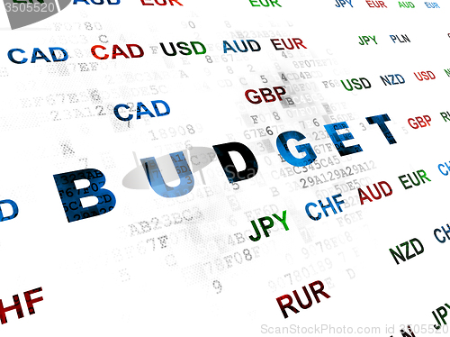 Image of Banking concept: Budget on Digital background