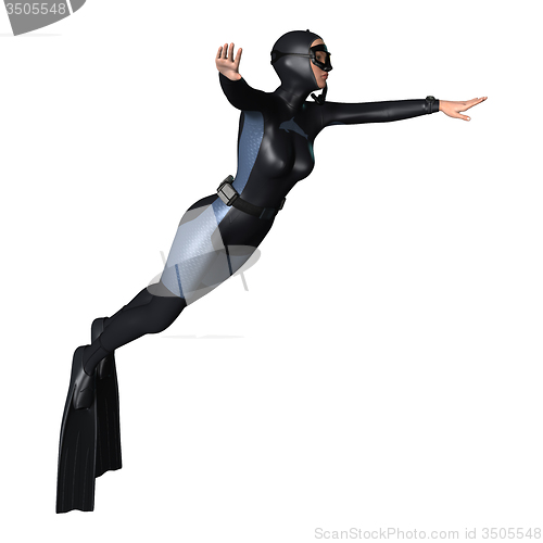 Image of Female Diver