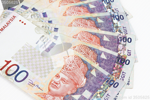 Image of Malaysia Currency in white background