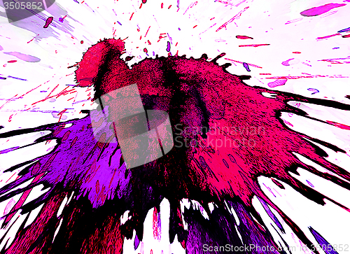 Image of Background with a bright color blots