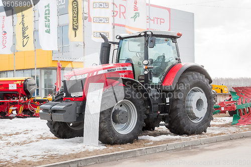 Image of Agricultural machinery exhibition. Tyumen. Russia