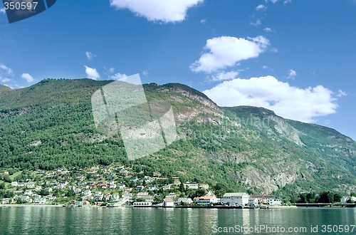 Image of Mountain Village in a Fjord