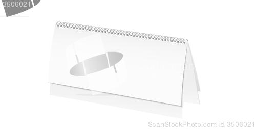 Image of paper desk spiral calendar