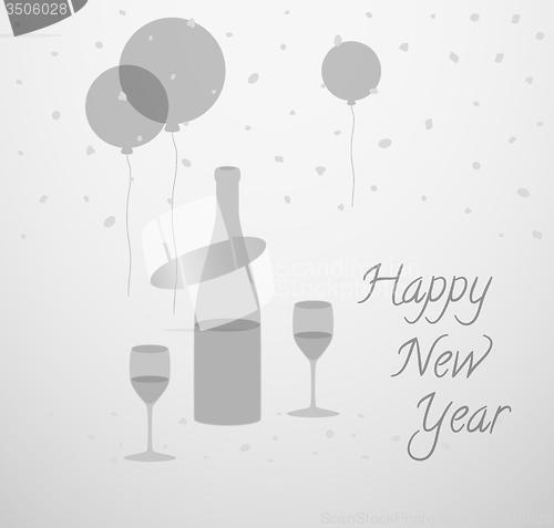 Image of happy new year card