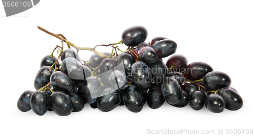 Image of Bunch of ripe dark grapes