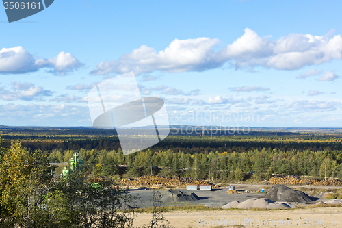 Image of Industrial quarry in the forest
