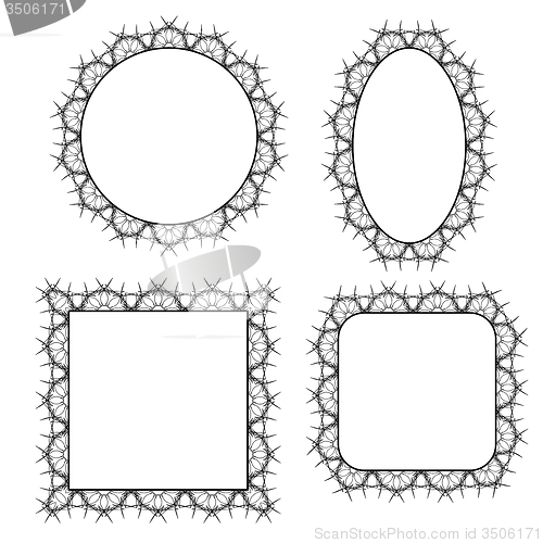 Image of Set of Circle Decorative Frames