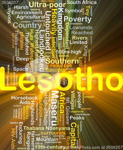 Image of Lesotho background concept glowing