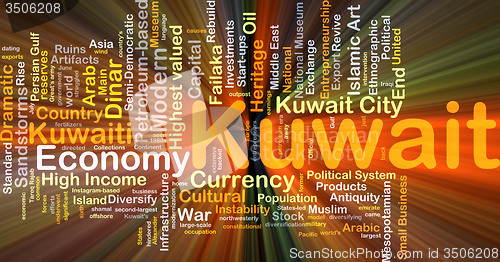 Image of Kuwait background concept glowing