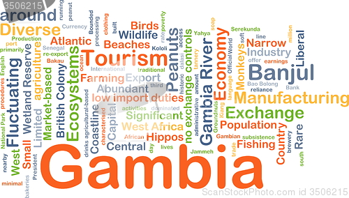 Image of Gambia background concept