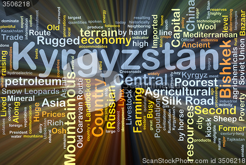 Image of Kyrgyzstan background concept glowing