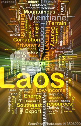 Image of Laos background concept glowing