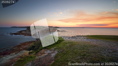 Image of Dusk light after sundown Bare Island