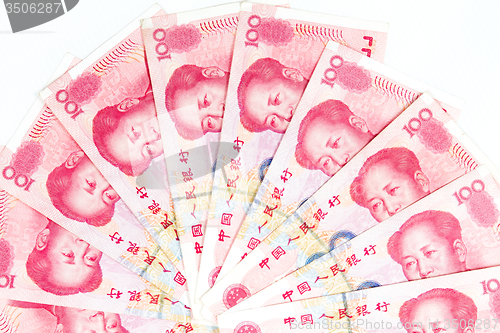 Image of China Currency in white background