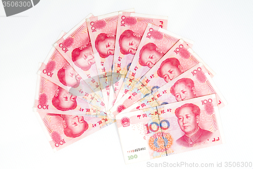 Image of China Currency in white background