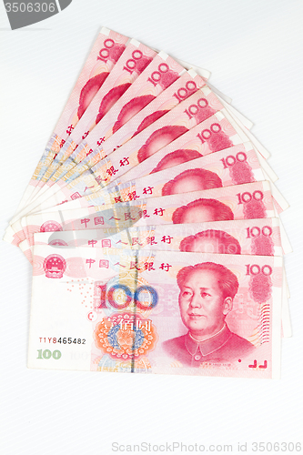 Image of China Currency in white background