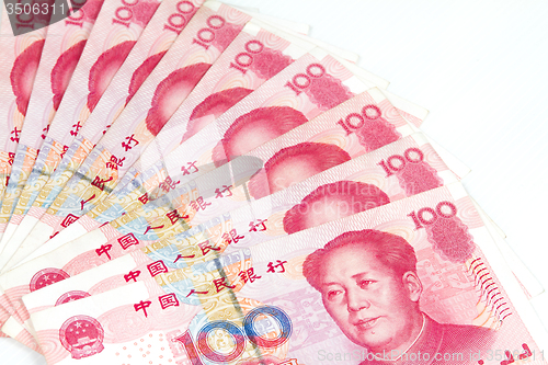 Image of China Currency in white background