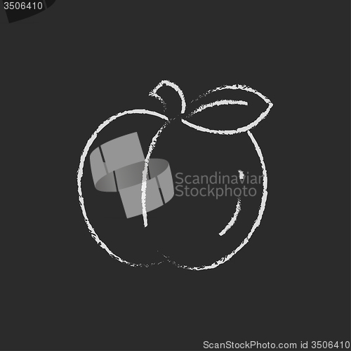 Image of Apple icon drawn in chalk.