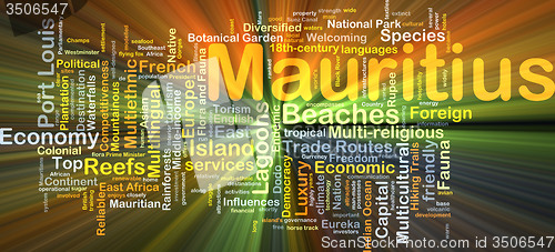 Image of Mauritius background concept glowing