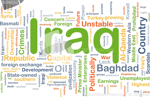 Image of Iraq background concept