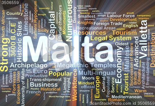 Image of Malta background concept glowing