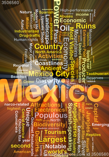 Image of Mexico background concept glowing