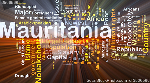 Image of Mauritania background concept glowing