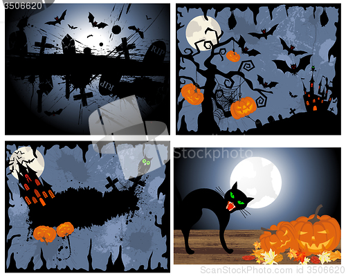 Image of Set of Halloween Greeting Cards