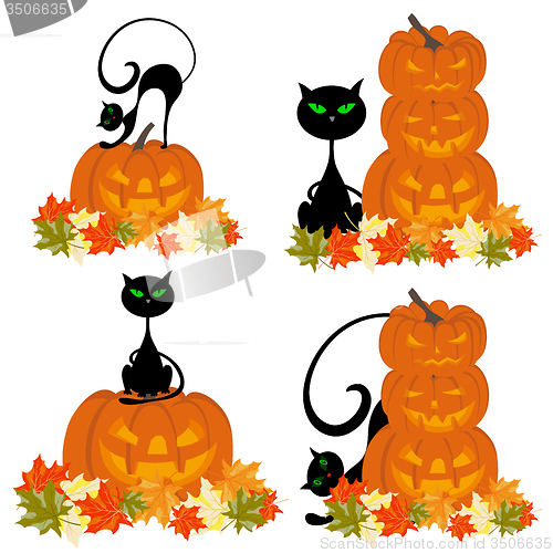 Image of Set of Halloween Greeting Cards