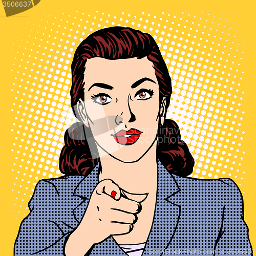 Image of Businesswoman wants business concept