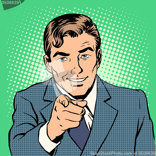Image of Man pointing finger