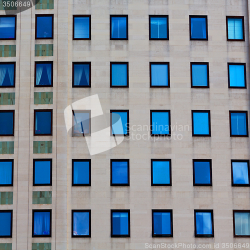 Image of windows in the city of london home and office   skyscraper  buil