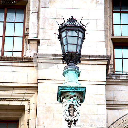 Image of europe in the wall of london lantern and abstract illumination