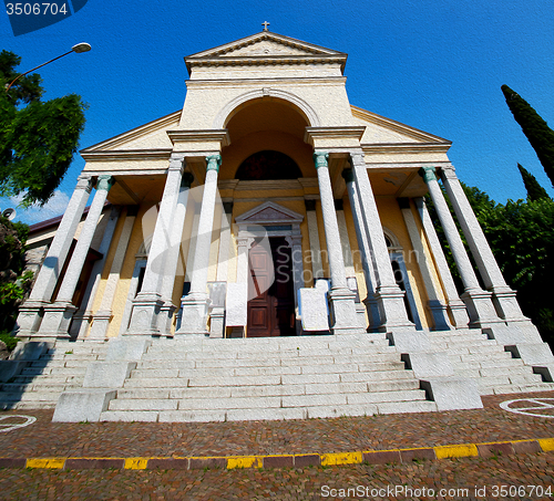 Image of beautiful old architecture in italy europe milan religion and su