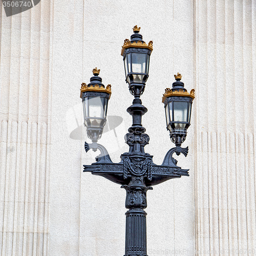 Image of europe in the wall of london lantern and abstract illumination