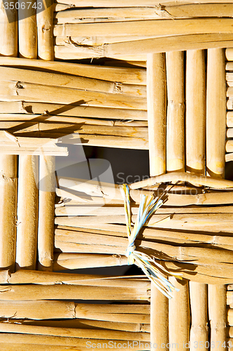 Image of texture bamboo in morocco africa brown  