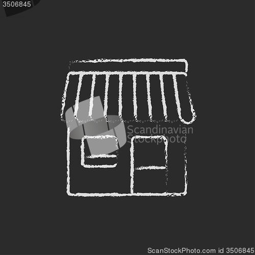 Image of Shop icon drawn in chalk.