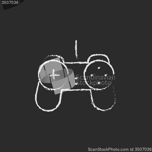 Image of Gamepad icon drawn in chalk.