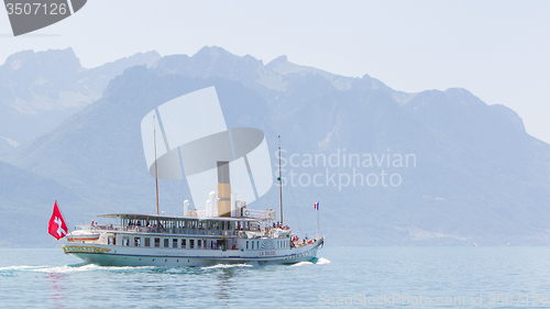 Image of Swiss excursion boat sailing