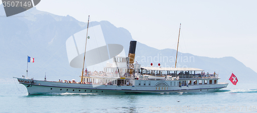 Image of Swiss excursion boat sailing