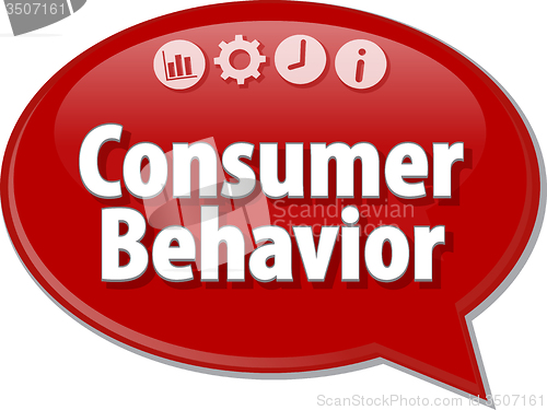 Image of Consumer Behavior  blank business diagram illustration