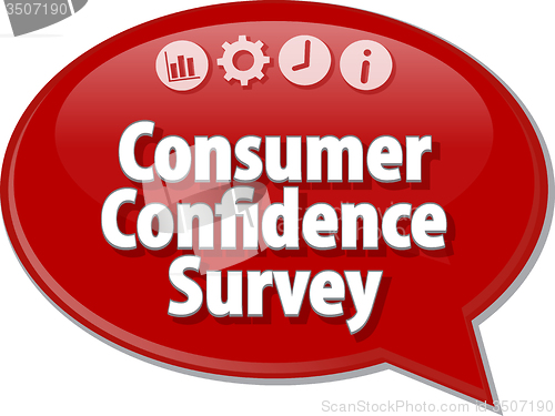 Image of Consumer Confidence Survey blank business diagram illustration